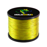 Tresse 4 Brins jaune Kolossius tackle pêche carpe