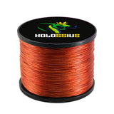 Tresse 4 Brins orange Kolossius tackle pêche carpe